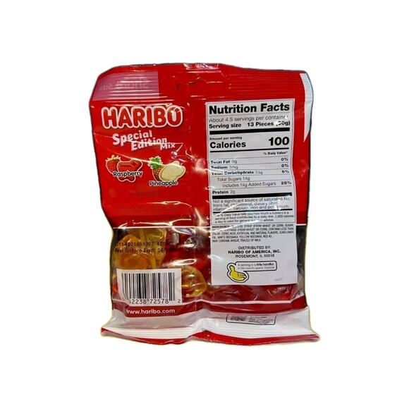 Haribo TARGET Special Edition Mix Raspberry Pineapple Candy Bag 5oz - FAST SHIP! - Picture 2 of 2